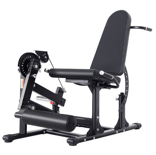 LEG EXTENSION E LEG CURL DA SEDUTO  A CARICO LIBERO CON CARRUCOLA 200KG SUPPORTATI